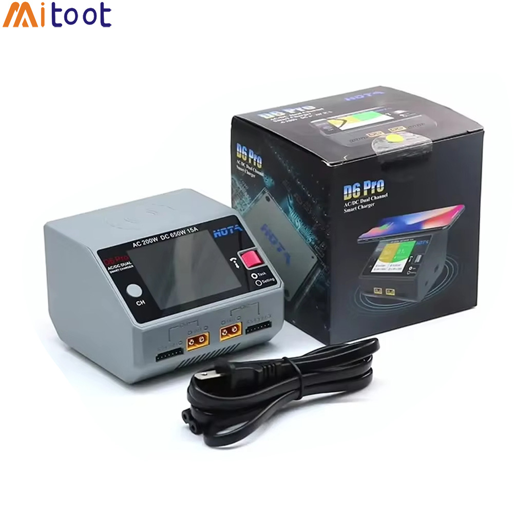 Hota D6 Pro Dual Lipo Charger - HOTA D6 Pro 블랙 AC 200W