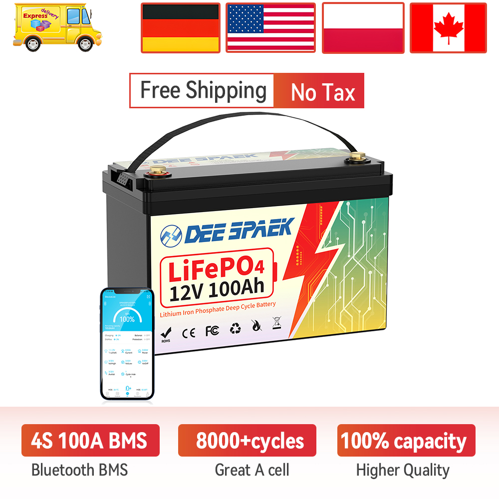 Lifepo4 12V 100Ah Bms Bluetooth - 딥스페이크 12V 100Ah 리튬인산철 배터리 블루투스