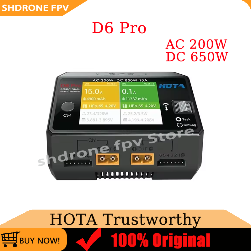 Hota D6 Pro Dual Lipo Charger - 오리지널 HOTA D6 Pro AC 200W