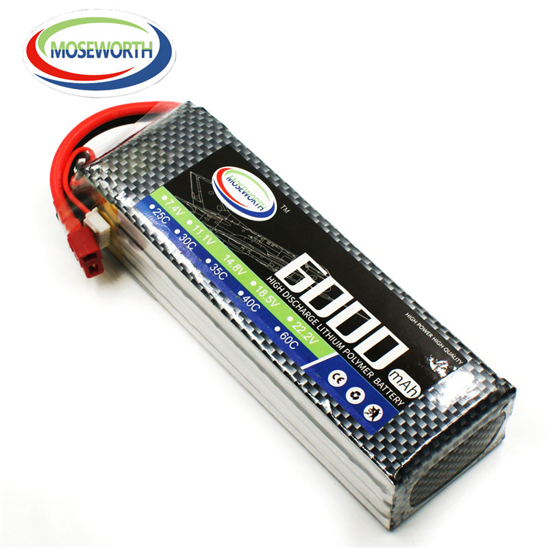 4S Lipo Battery 14.8V 6000Mah - 헬리콥터 Quadcopter 자동차 드론 비행기 항공기