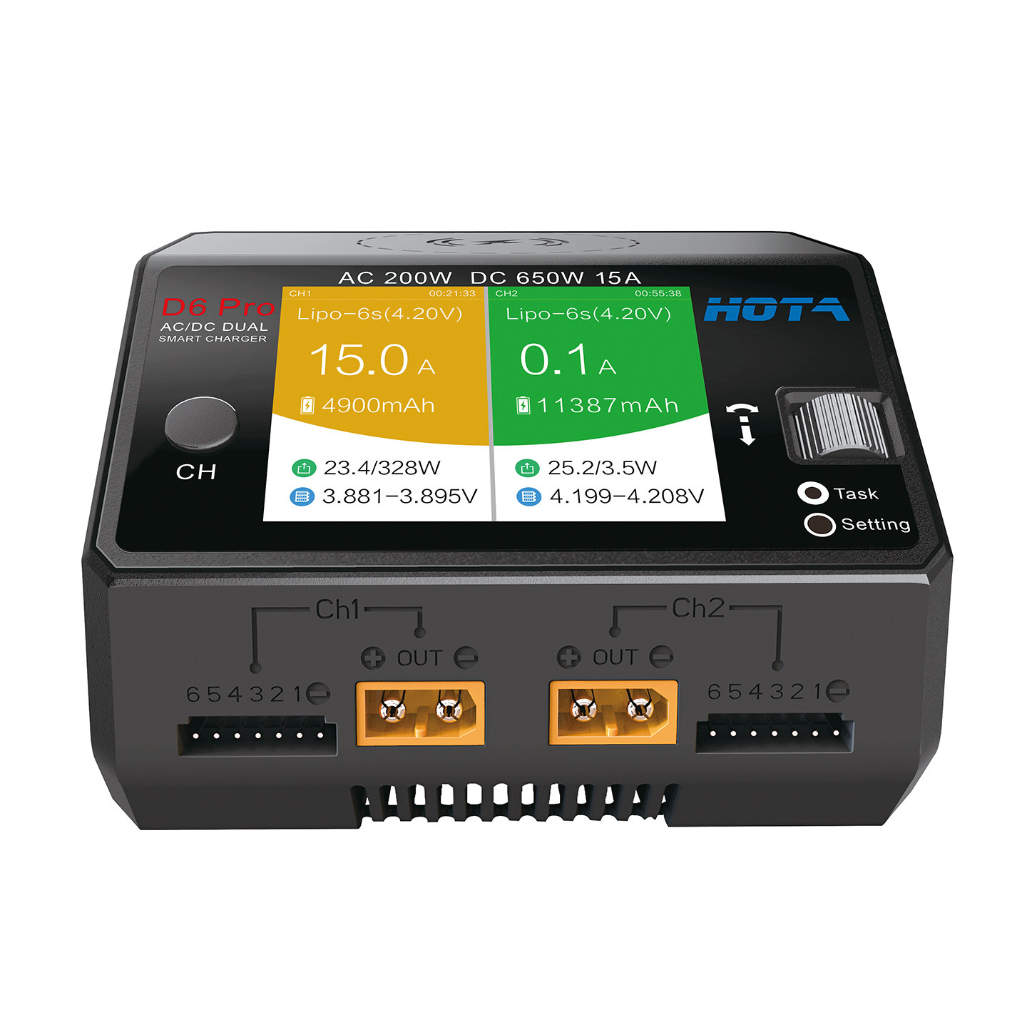 Hota D6 Pro Dual Lipo Charger - HOTA D6 Pro AC/DC 듀얼 채널