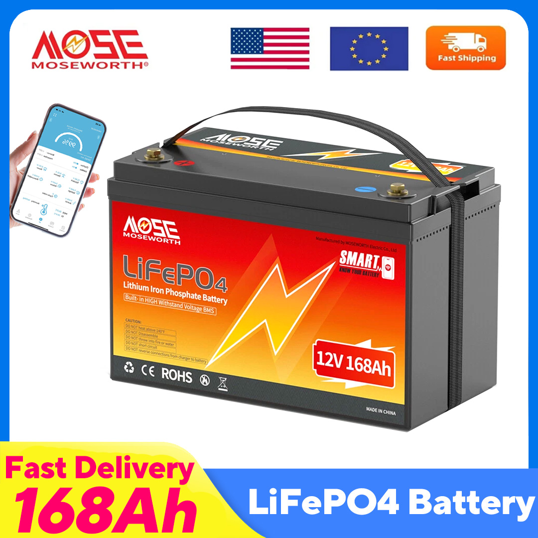 Lifepo4 12V 100Ah Bms Bluetooth - 12V 168Ah 블루투스 LiFePO4 배터리 충전식
