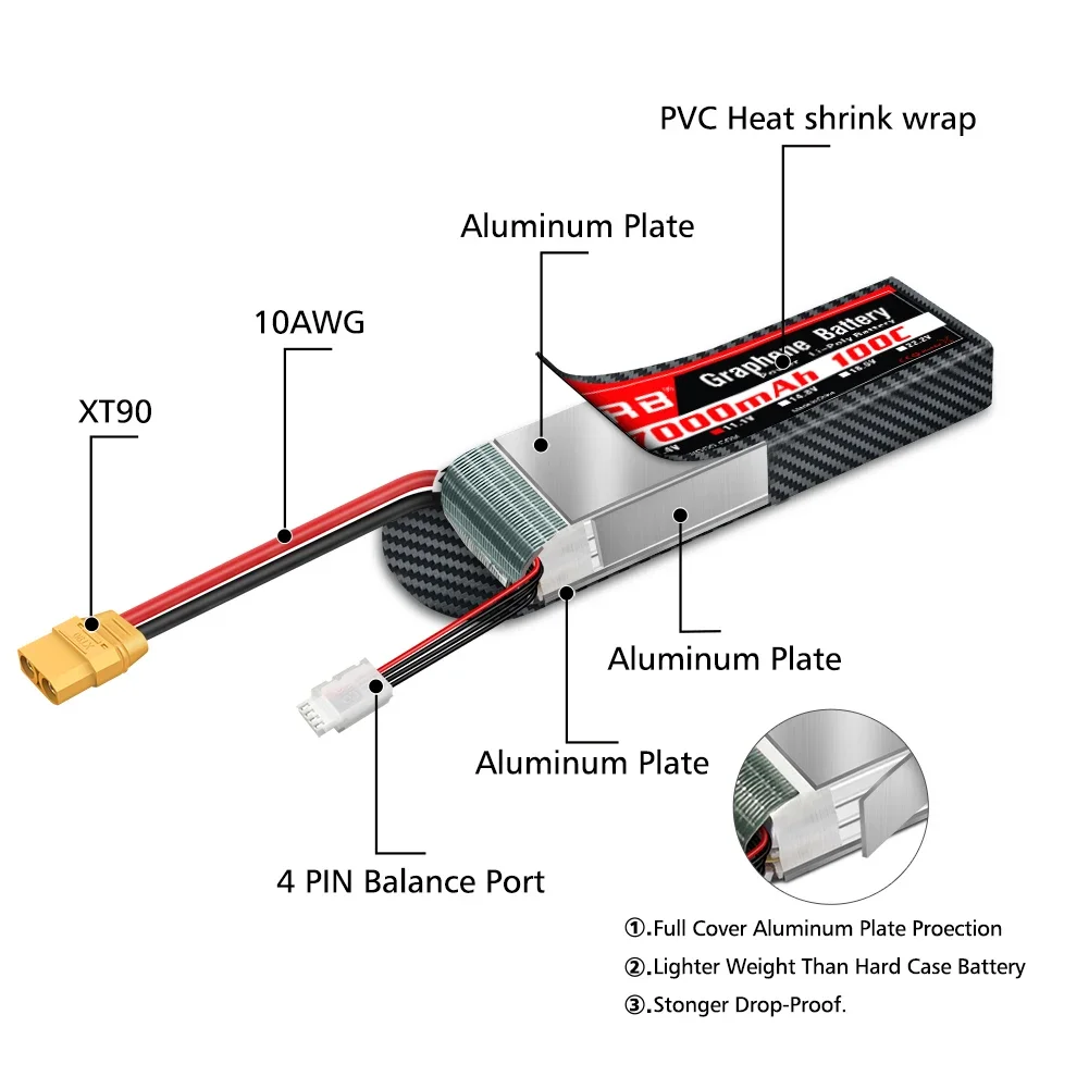 그래핀 배터리 2S 3S 4S 6S RC 리포 3300 - 6S Lipo Battery 22.2V 5000Mah 리뷰 및 가격