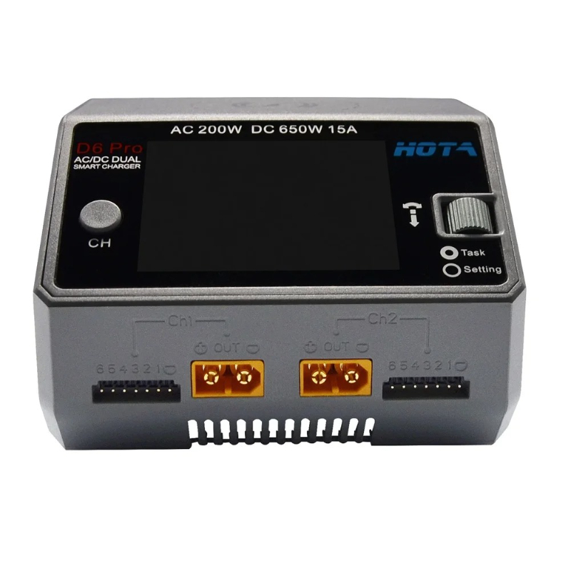 D6 Pro 블랙 AC 200W DC 2x325W 15 - Hota D6 Pro Dual Lipo Charger 리뷰 및 가격