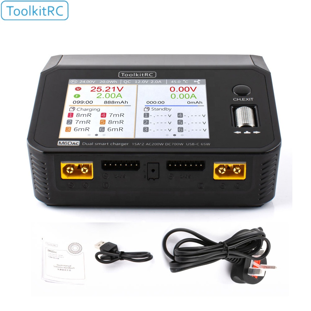 툴킷RC M6DAC 350W X 2 USB-C 65W  - Toolkitrc M6Dac Smart Charger 리뷰 및 가격