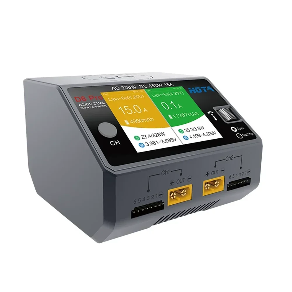 HOTA D6 Pro 듀얼 채널 스마트 충전기 AC 2 - Hota D6 Pro Dual Lipo Charger 리뷰 및 가격