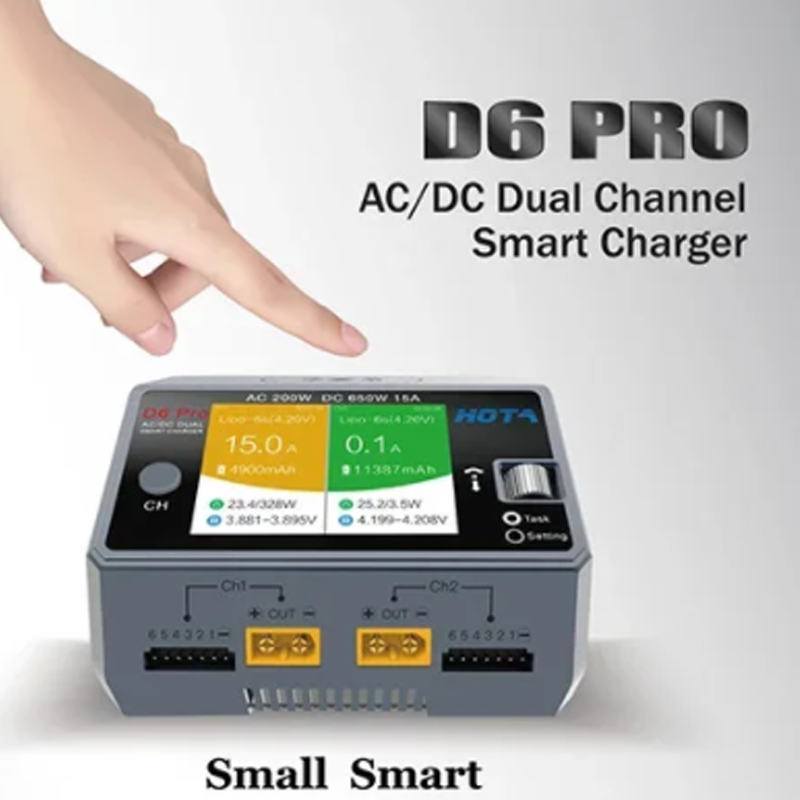 HOTA D6 Pro 200W AC 650W DC 듀얼 - Hota D6 Pro Dual Lipo Charger 리뷰 및 가격