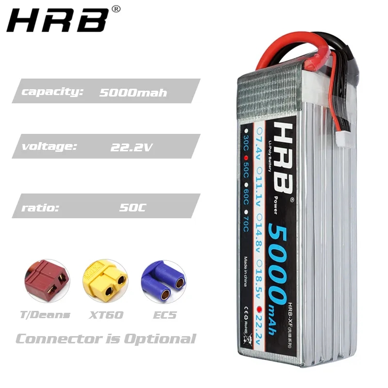 HRB 6S Lipo 배터리 22.2V 5000mAh  - 6S Lipo Battery 22.2V 5000Mah 리뷰 및 가격