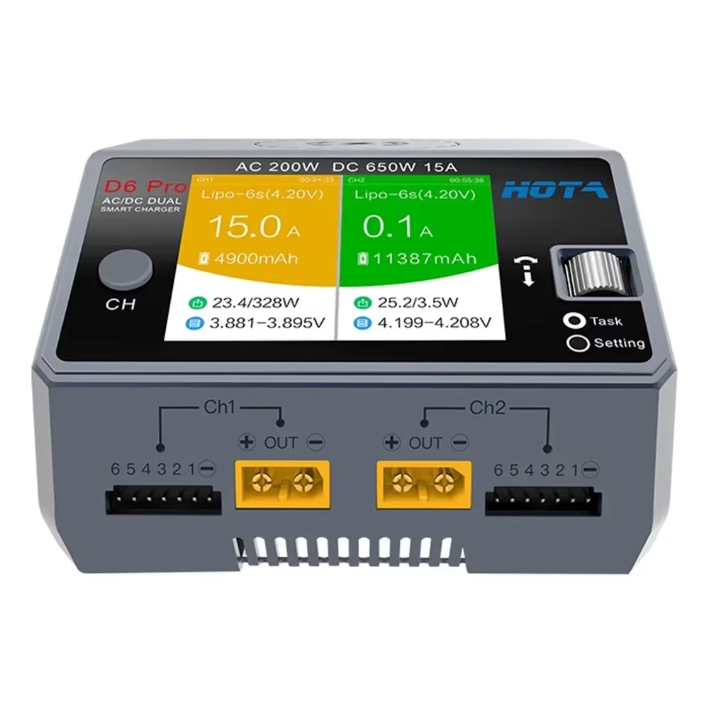HOTA D6 Pro 듀얼 채널 충전기 AC 200W  - Hota D6 Pro Dual Lipo Charger 리뷰 및 가격