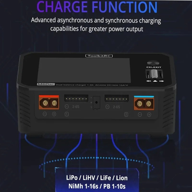 ToolkitRC M6DAC 듀얼 채널 스마트 리포 배 - Toolkitrc M6Dac Smart Charger 리뷰 및 가격