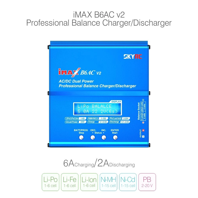 SKYRC iMAX B6AC V2 6A Lipo 배터리 - Skyrc B6 Neo Smart Charger 리뷰 및 가격