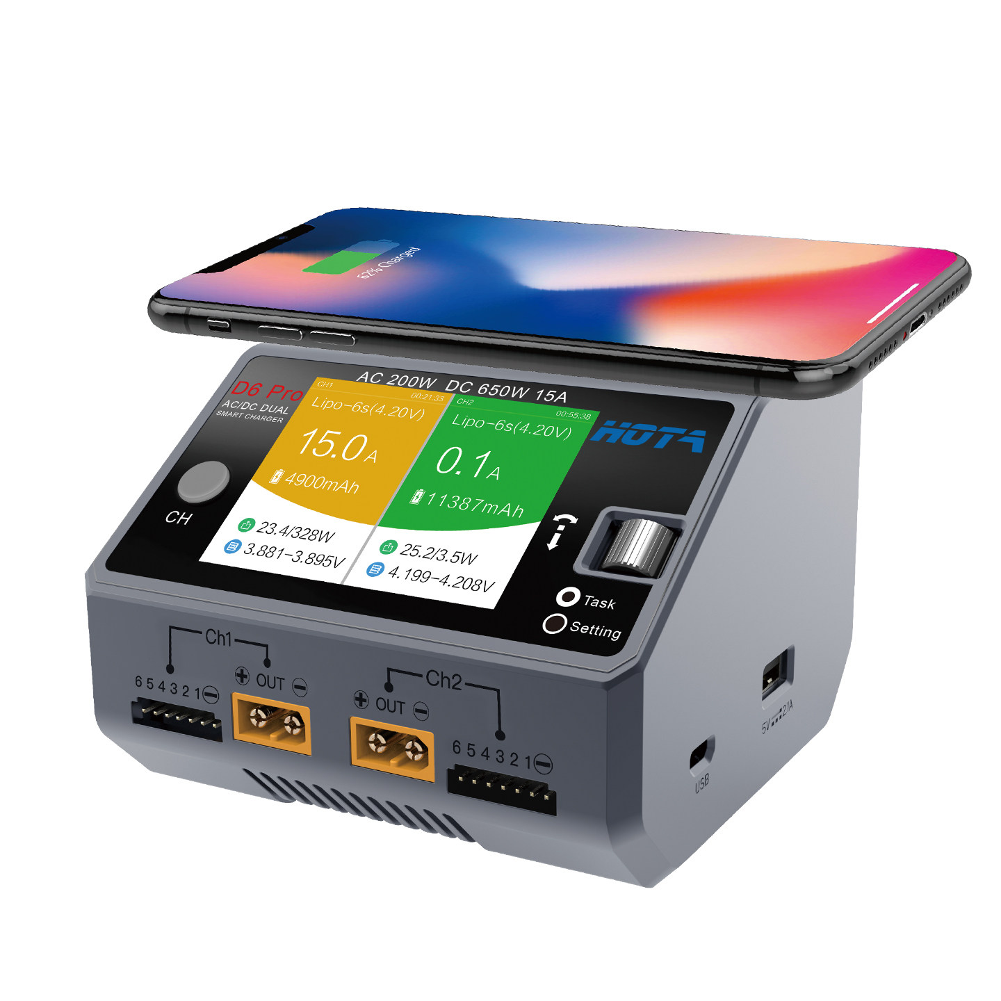 HOTA D6 Pro AC/DC 듀얼 채널 스마트 밸런 - Hota D6 Pro Dual Lipo Charger 리뷰 및 가격