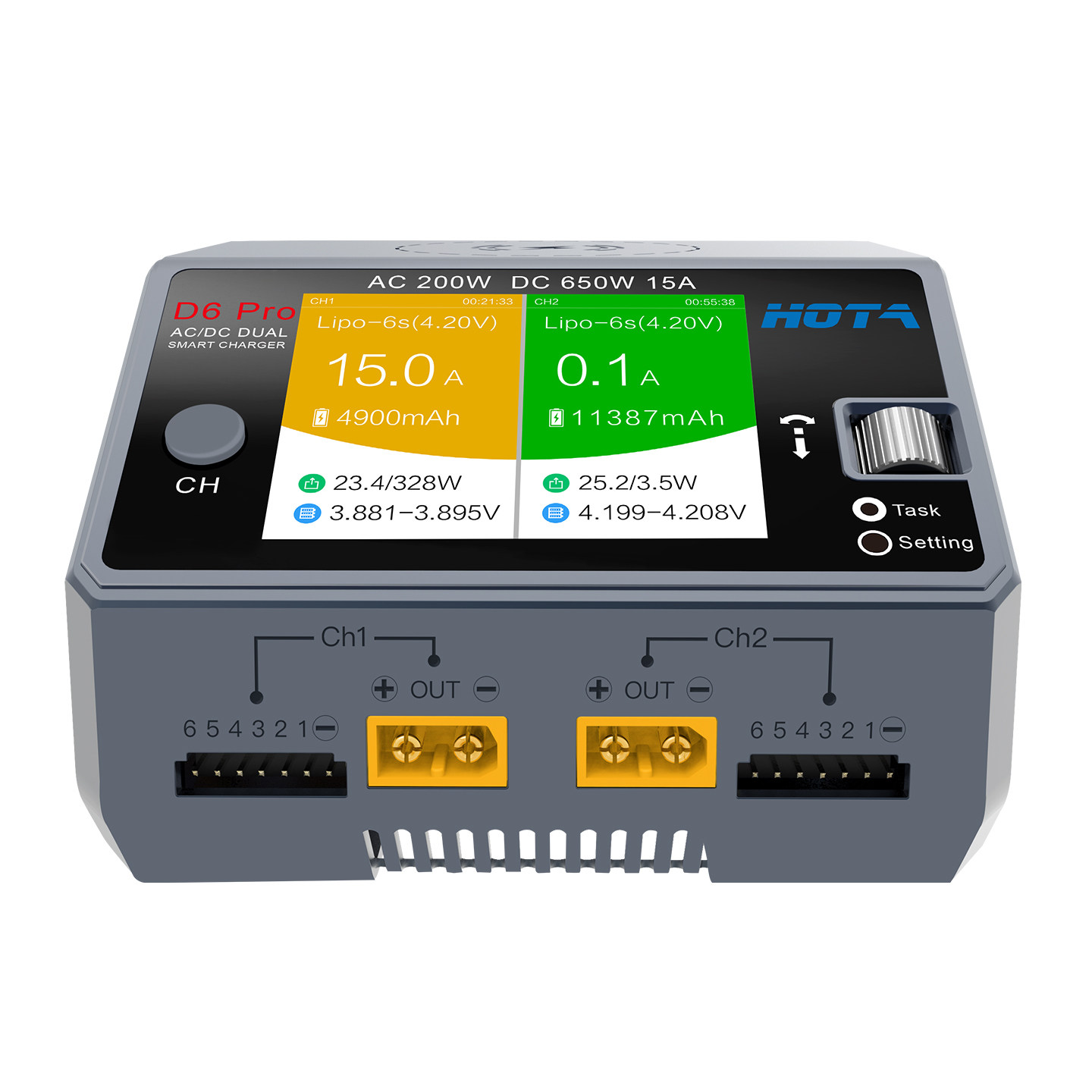HOTA D6 Pro AC/DC 듀얼 채널 스마트 밸런 - Hota D6 Pro Dual Lipo Charger 리뷰 및 가격
