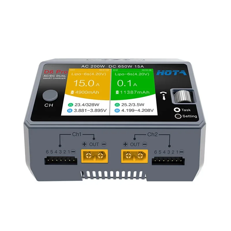 HOTA D6 Pro 650W 리포/리튬이온/니켈수소  - Hota D6 Pro Dual Lipo Charger 리뷰 및 가격